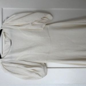White Puff Sleeve Skater Dress XS (AUS 6)